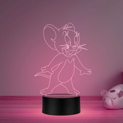 Cute jerry864 3D LED Night lamp for Kids 7 Color Changing Light with Remote Control